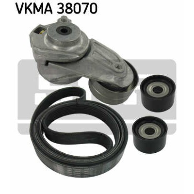 Слика на Комплет линиски ремен и затегачи SKF VKMA 38070 за Mercedes Viano (w639) CDI 3.0 - 204 коњи дизел