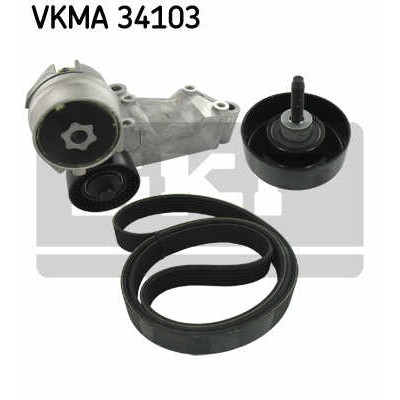 Слика на комплет линиски ремен SKF VKMA 34103 за Mini (F55) One - 102 коњи бензин