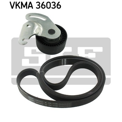 Слика на комплет линиски ремен SKF VKMA 36036 за Renault Modus 1.6 (JP03, JP0B, JP0U, JP0Y, JP1G) - 112 коњи бензин