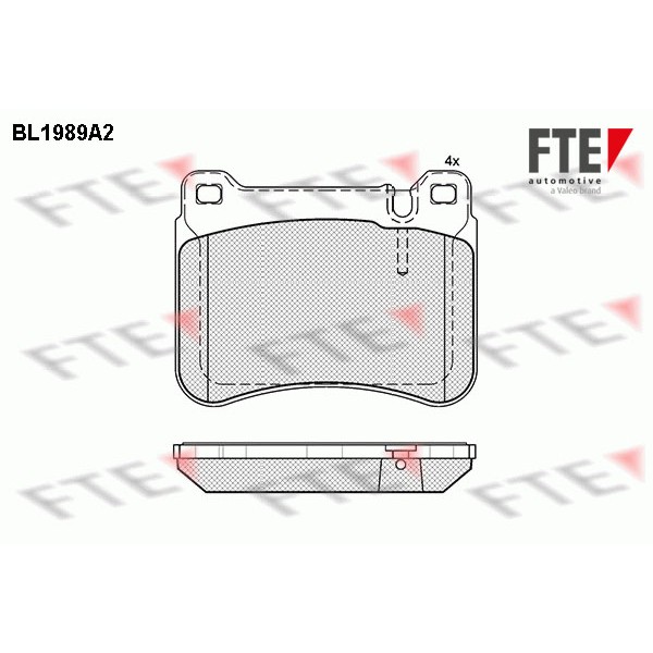 Слика на комплет феродо, дискови кочници FTE BL1989A2 за Mercedes C-class Estate (s203) C 270 CDI (203.216) - 170 коњи дизел