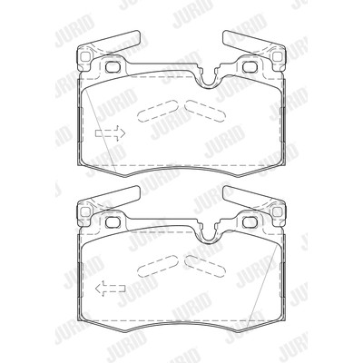 Слика на комплет феродо, дискови кочници JURID 573423J за Mini Clubman (R55) Estate Cooper D - 112 коњи дизел