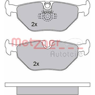 Слика на комплет феродо, дискови кочници METZGER 1170014 за BMW 3 Compact E46 316 ti - 115 коњи бензин