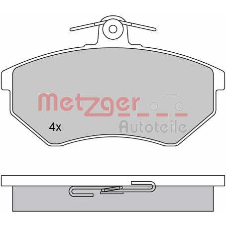 Слика на комплет феродо, дискови кочници METZGER 1170062 за VW Vento Sedan (1H2) 1.6 - 101 коњи бензин