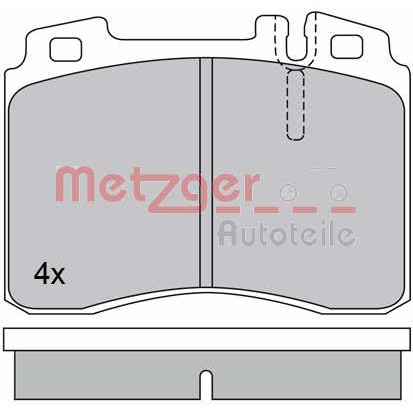 Слика на комплет феродо, дискови кочници METZGER 1170374 за Mercedes C-class Saloon (w202) C 36 AMG (202.028) - 280 коњи бензин