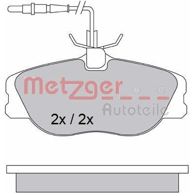 Слика на комплет феродо, дискови кочници METZGER 1170386 за Citroen Evasion 22,U6 2.0 HDI 16V - 109 коњи дизел