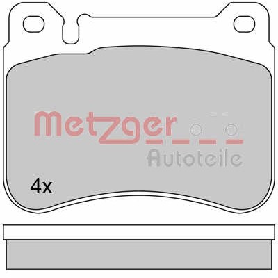 Слика на комплет феродо, дискови кочници METZGER 1170407 за Mercedes C-class Estate (s203) C 350 (203.256) - 272 коњи бензин