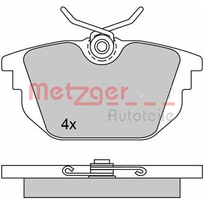 Слика на комплет феродо, дискови кочници METZGER 1170497 за Alfa Romeo 155 (167) Sedan 1.8 T.S. - 129 коњи бензин