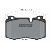 Слика 1 на комплет феродо, дискови кочници TEXTAR Q+ 2447801