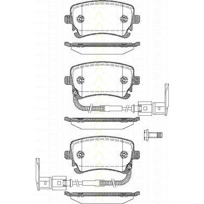 Слика на комплет феродо, дискови кочници TRISCAN 8110 29041 за VW Phaeton (3D2) 3.2 V6 4motion - 241 коњи бензин