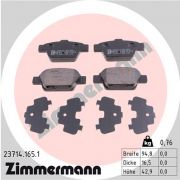 Слика 1 на комплет феродо, дискови кочници ZIMMERMANN 23714.165.1