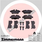 Слика 1 на комплет феродо, дискови кочници ZIMMERMANN 24289.170.1