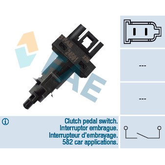 Слика на контролен ключ, система за регулиране на скоростта; ключ, задействане на съединителя (Geschwindigkeitsregelanlag FAE 24591 за Mercedes C-class Estate (s203) C 230 (203.252) - 204 коњи бензин
