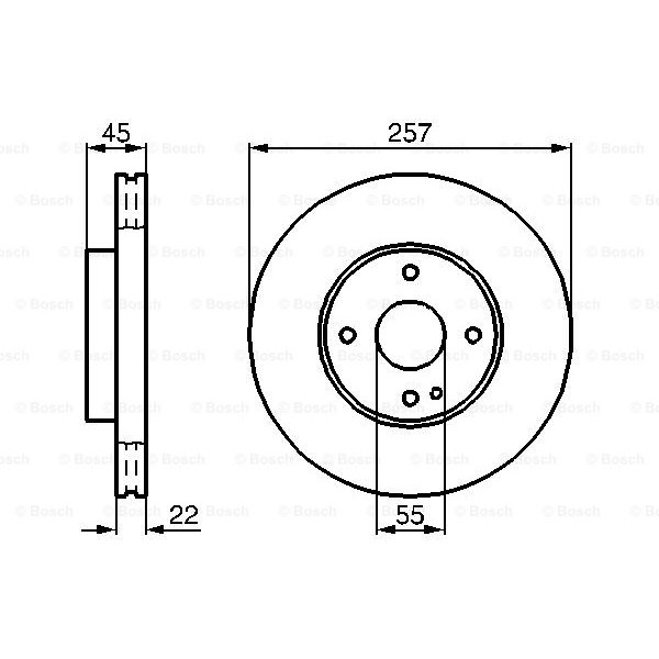 Слика на кочионен диск BOSCH 0 986 478 638 за Mazda MX-3 (EC) 1.8 i V6 - 133 коњи бензин