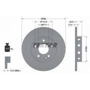 Слика 1 на кочионен диск TEXTAR PRO 92059303
