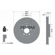 Слика 1 на кочионен диск TEXTAR PRO 92074003
