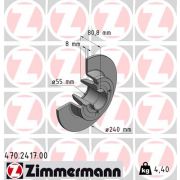 Слика 1 на кочионен диск ZIMMERMANN 470.2417.00