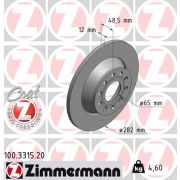 Слика 1 на кочионен диск ZIMMERMANN COAT Z 100.3315.20