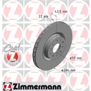 Слика 1 на кочионен диск ZIMMERMANN COAT Z 110.2207.20