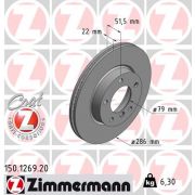 Слика 1 на кочионен диск ZIMMERMANN COAT Z 150.1269.20