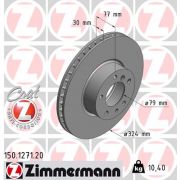 Слика 1 $на Кочионен диск ZIMMERMANN COAT Z 150.1271.20