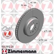 Слика 1 на кочионен диск ZIMMERMANN COAT Z 150.2912.20