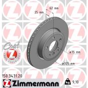 Слика 1 на кочионен диск ZIMMERMANN COAT Z 150.3431.20