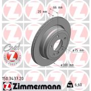 Слика 1 на кочионен диск ZIMMERMANN COAT Z 150.3437.20