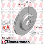 Слика 1 на кочионен диск ZIMMERMANN COAT Z 150.3480.20