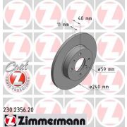 Слика 1 на кочионен диск ZIMMERMANN COAT Z 230.2356.20