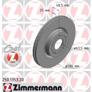 Слика 1 на кочионен диск ZIMMERMANN COAT Z 250.1353.20
