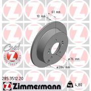 Слика 1 на кочионен диск ZIMMERMANN COAT Z 285.3512.20
