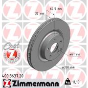 Слика 1 на кочионен диск ZIMMERMANN COAT Z 400.3637.20
