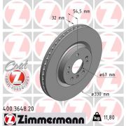 Слика 1 на кочионен диск ZIMMERMANN COAT Z 400.3648.20