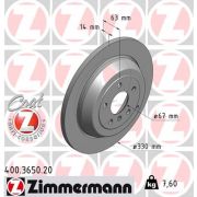 Слика 1 на кочионен диск ZIMMERMANN COAT Z 400.3650.20