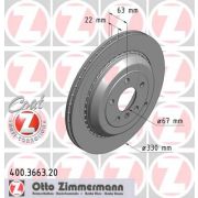 Слика 1 на кочионен диск ZIMMERMANN COAT Z 400.3663.20