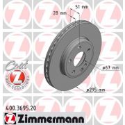 Слика 1 на кочионен диск ZIMMERMANN COAT Z 400.3695.20