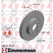 Слика 1 на кочионен диск ZIMMERMANN COAT Z 400.6472.20