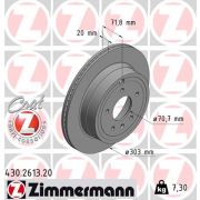 Слика 1 на кочионен диск ZIMMERMANN COAT Z 430.2613.20