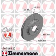 Слика 1 на кочионен диск ZIMMERMANN COAT Z 470.5403.20