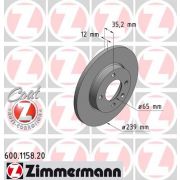 Слика 1 на кочионен диск ZIMMERMANN COAT Z 600.1158.20