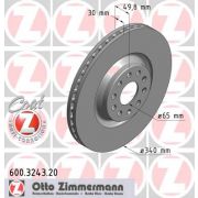 Слика 1 на кочионен диск ZIMMERMANN COAT Z 600.3243.20