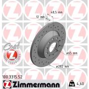 Слика 1 на кочионен диск ZIMMERMANN SPORT BRAKE DISC COAT Z 100.3315.52