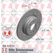 Слика 1 на кочионен диск ZIMMERMANN SPORT BRAKE DISC COAT Z 150.1272.52