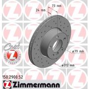 Слика 1 на кочионен диск ZIMMERMANN SPORT BRAKE DISC COAT Z 150.2900.52