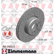 Слика 1 на кочионен диск ZIMMERMANN SPORT BRAKE DISC COAT Z 150.2903.52