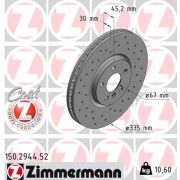 Слика 1 на кочионен диск ZIMMERMANN SPORT BRAKE DISC COAT Z 150.2944.52