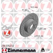 Слика 1 на кочионен диск ZIMMERMANN SPORT BRAKE DISC COAT Z 230.2352.52