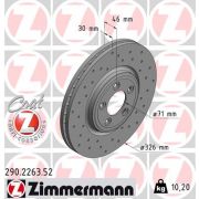 Слика 1 на кочионен диск ZIMMERMANN SPORT BRAKE DISC COAT Z 290.2263.52