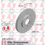 Слика 1 на кочионен диск ZIMMERMANN SPORT BRAKE DISC COAT Z 430.1473.52
