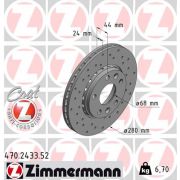 Слика 1 на кочионен диск ZIMMERMANN SPORT BRAKE DISC COAT Z 470.2433.52